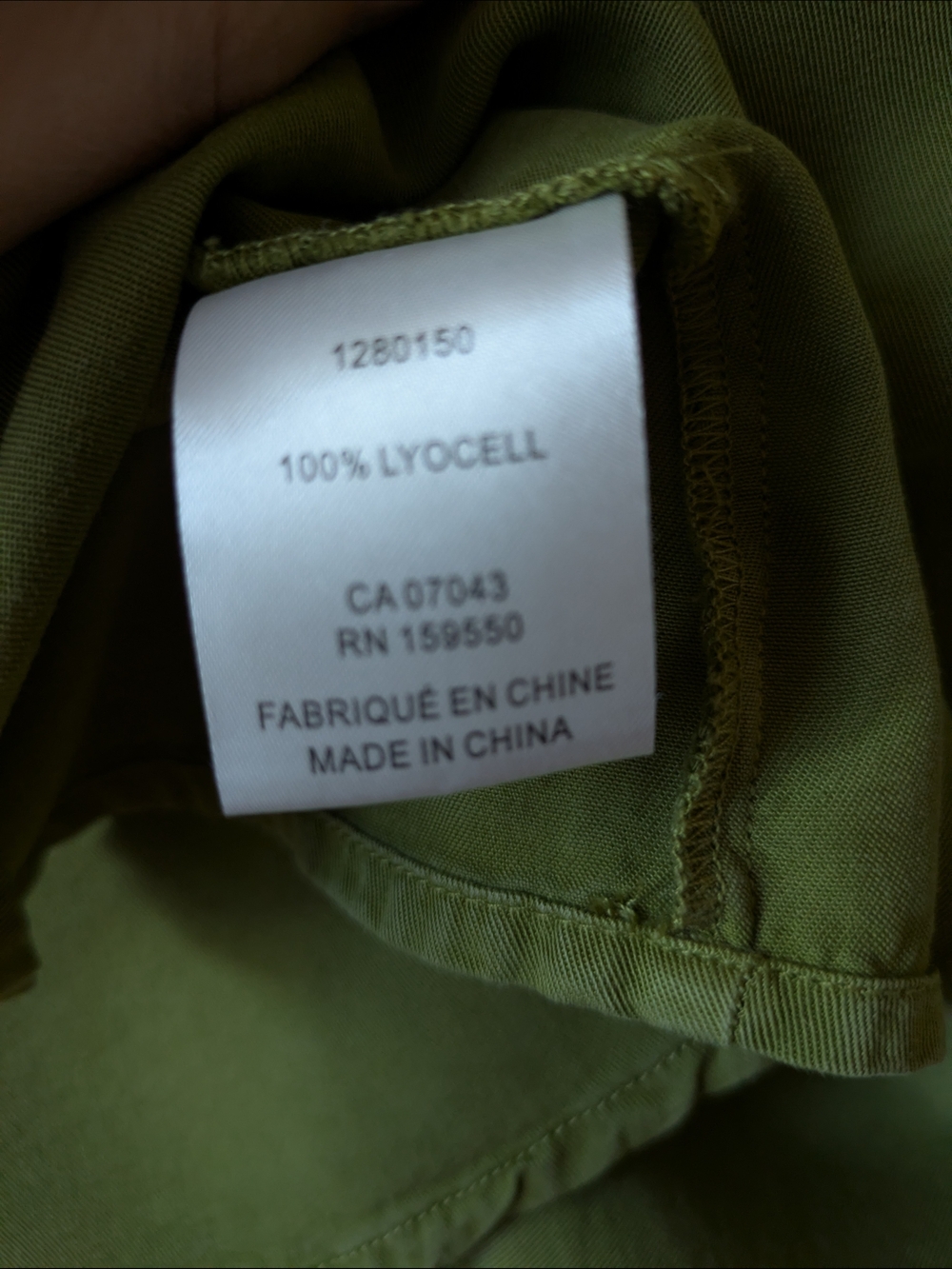 Joie Olive Green V-Neck Embroidered Long-Sleeve Blouse Boho Small Cottagecore - Picture 5 of 5